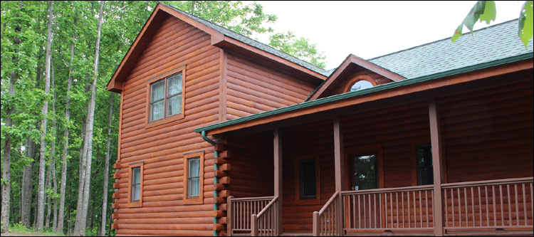 Log Home Staining in Catherine, Alabama